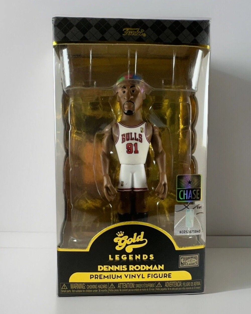 Funko Gold NBA Legends HWC Dennis Rodman 5" Premium Vinyl Figure Chase New